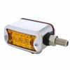 20 LED Dual Function Reflector Double Face Light W/Bezel - Horizontal Mount -Amber & Red LED/Amber & Red Lens