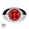 4 LED Double Fury Light (Clearance/Marker)-Red & White/Clear Lens