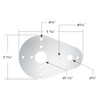 304 Stainless Steel Above Door Dome Light Plate For 1994-2025 Kenworth W900