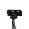 3 Prong Right Angle Plug Wiring Harness With 3 Plugs - 12" Lead (Bulk)