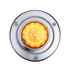 17 LED Dual Function Watermelon Reflector Sleeper Bunk Kit With 304 SS Bezel-Amber LED/Amber Lens