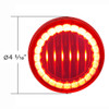 30 LED 4" Round Lumos Light I-Series (Stop, Turn & Tail) - Red LED/Red Lens
