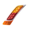 Double Fury 5 LED Fender Turn Signal Light For 2012-2021 Peterbilt 579-Amber & Red LED,Driver