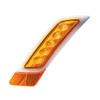 Double Fury 5 LED Fender Turn Signal Light For 2012-2021 Peterbilt 579-Amber & Red LED,Driver