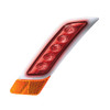 Double Fury 5 LED Fender Turn Signal Light For 2012-2021 Peterbilt 579-Amber & Red LED,Driver