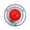 17 LED Dual Function Watermelon Reflector Light Sleeper Bunk Kit With 304 SS Bezel-Red LED/Red Lens