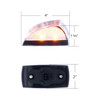 8 LED Cab Light For Freightliner M2-Amber LED/Clear Lens