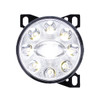 9 LED Projector Fog Light With LED Position Lights For Peterbilt 579/587 & Kenworth T660 - Chrome