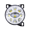 9 LED Projector Fog Light With LED Position Lights For Peterbilt 579/587 & Kenworth T660 - Chrome