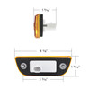 3 LED Cab Light For 2013-2021 Peterbilt 579 & Kenworth T680/T770/T880 -Amber LED/Lens