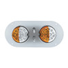 304 SS Above Door Dome Light Kit With 2 X 17 LED Double Fury Watermelon For KW & PB Trucks-Amber & White LED