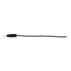 6" Single Lead Wire With .180 Bullet Termination & Stripped End - Black (10 Pcs)