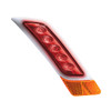 Double Fury 5 LED Fender Turn Signal Light For 2012-2021 Peterbilt 579-Amber & Red LED,Passenger