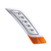 Double Fury 5 LED Fender Turn Signal Light For 2012-2021 Peterbilt 579-Amber & Red LED,Passenger