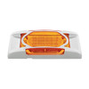 16 LED Reflector Light (Clearance/Marker) With Chrome Bezel - Amber LED/Amber Lens