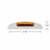 16 LED Reflector Light (Clearance/Marker) With Chrome Bezel - Amber LED/Amber Lens