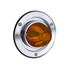 Dual Function Glass Watermelon Sleeper Bunk Kit With 304 SS Bezel & LED Bulb-Dark Amber Lens/Amber LED