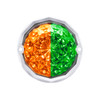Double Fury 19 LED Dual Function Crystal Watermelon Light Kit With Bezel-Amber & Green LED/Clear Lens