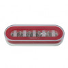 22 LED 6" Oval GloLight Kit With Divider Bar Inner Design (Stop, Turn & Tail) - Red LED/Red Insert (Each)