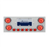 SS Rear Center Panel With 4X 10 LED 4" Lights & 6X 9 LED 2" Lights -Red LED & Lens