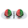 304 SS Above Door Dome Light Kit With 2 X 17 LED Double Fury Watermelon For KW & PB Trucks-Red & Green LED