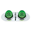 304 SS Above Door Dome Light Kit With 2 X 17 LED Double Fury Watermelon For KW & PB Trucks-Red & Green LED