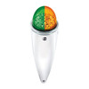 Double Fury 17 LED Dual Function Watermelon Torpedo Cab Light-Amber & Green LED/Clear Lens
