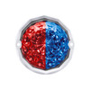 Double Fury 19 LED Dual Function Crystal Watermelon Light Kit With Bezel-Red & Blue LED/Clear Lens