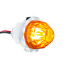 2 LED Dual Function Mini Crystal Watermelon Light (Clearance/Marker)-Amber LED/Amber Lens
