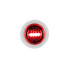 2 LED 3/4" Mini Double Fury Light (Clearance/Marker) - Red & White LED/Clear Lens