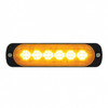 6 High Power LED Super Thin Directional Warning Light - Amber LED (Bulk)