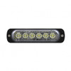 6 High Power LED Super Thin Directional Warning Light - Amber LED (Bulk)