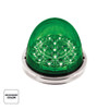 17 LED Watermelon Dual Function Double Fury Light Flush Mount Kit With Low Profile SS Bezel- Amber & Green LED