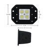 4 High Power LED Flange Mount Work Light - Spot Light