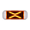 4 LED Saber Rectangular Marker Light With Amber Lens