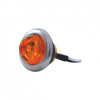 2 LED 3/4" Mini Light With Bezel (Clearance/Marker) - Amber LED/Amber Lens
