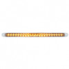 23 SMD LED 17-1/4" Reflector Turn Signal Light Bar Only - Amber LED/Clear Lens