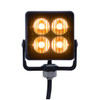 4 High Power LED Square Warning Lighthead - Amber LED (Bulk)