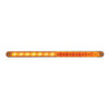 14 LED 12" Sequential Light Bar With Bezel - Amber LED/Amber Lens