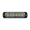 6 High Power LED Super Thin Directional Warning Light - White LED (Bulk)