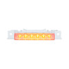 6 LED Competition Series Exterior Visor Light For 1996-2024 Volvo VNL-Amber LED/Clear Lens(5 Pcs)
