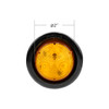 3 LED 2" Round Low Profile Light Kit (Clearance/Marker) - Amber LED/Lens