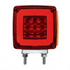 53 LED Double Stud Double Face GloLight With Side Marker (Turn Signal) Passenger - Amber & Red LED/Amber & Red Lens
