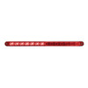 14 LED 12" Sequential Light Bar With Bezel - Red LED/Red Lens