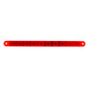 10 LED 9" Split Turn Function Light Bar - Red LED/Red Lens (Bulk)