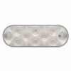 10 LED 6" Oval Utility Light Kit - White LED/Clear Lens