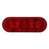7 LED Oval Light (Stop, Turn & Tail) - Red LED/Red Lens