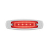 16 LED Rectangular GloLight With Bezel (Clearance/Marker) - Red LED/Red Lens