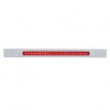 Chrome Top Mud Flap Plate With 23 SMD LED Light Bar & Bezel - Red LED/Red Lens (Each)