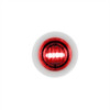 2 LED 3/4" Mini Dual Function Double Fury Light (Clearance/Marker) - Amber & Red LED/Clear Lens